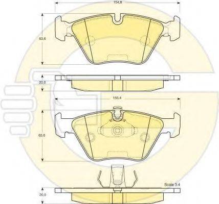 GIRLING 6411392 Комплект гальм, дисковий гальмівний механізм