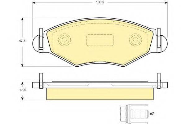 GIRLING 6411734 Комплект гальм, дисковий гальмівний механізм