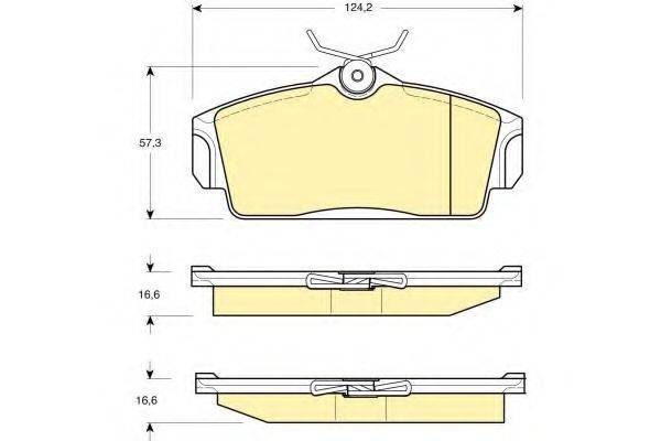 GIRLING 6411761 Комплект гальм, дисковий гальмівний механізм