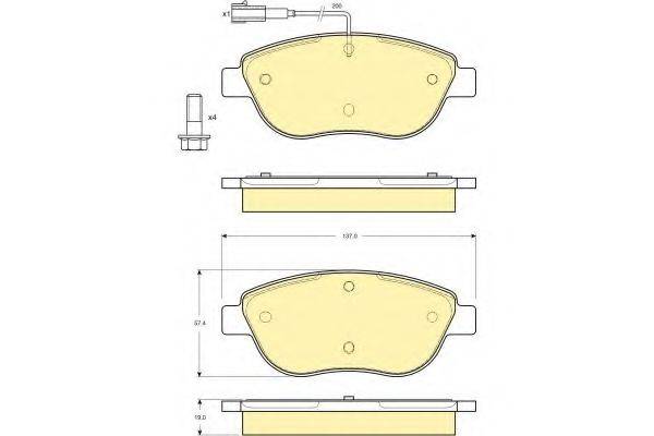 GIRLING 6411874 Комплект гальм, дисковий гальмівний механізм