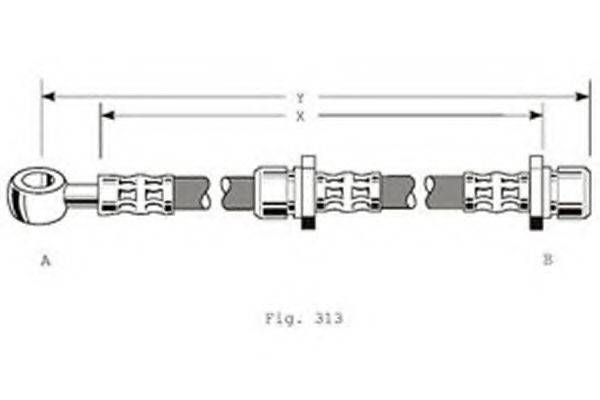 GIRLING 9004318 Гальмівний шланг