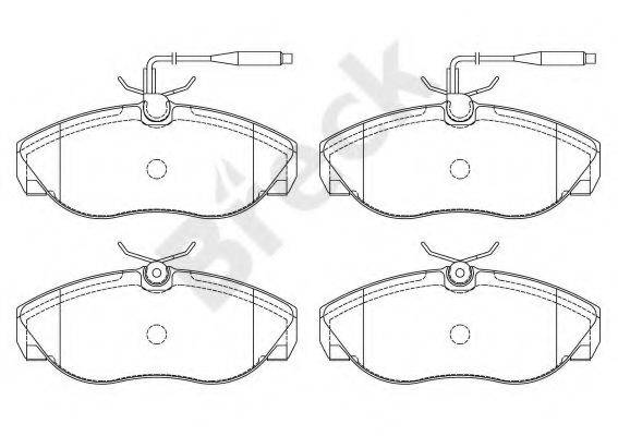 BRECK 217970070310 Комплект гальмівних колодок, дискове гальмо
