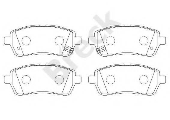 BRECK 242830070210 Комплект гальмівних колодок, дискове гальмо