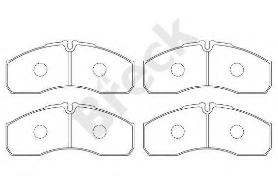 BRECK 291600070300 Комплект гальмівних колодок, дискове гальмо
