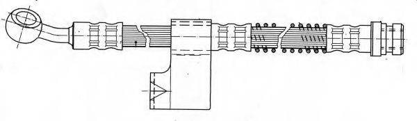 KAWE 511880 Гальмівний шланг