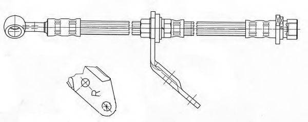 KAWE 511998 Гальмівний шланг