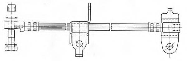 KAWE 512357 Гальмівний шланг