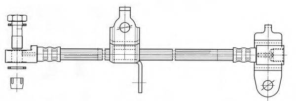 KAWE 512358 Гальмівний шланг