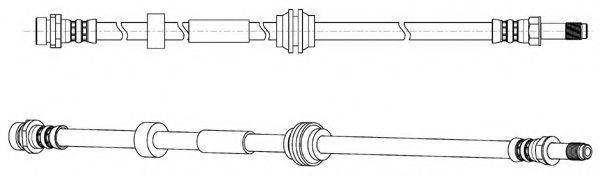 KAWE 512596 Гальмівний шланг