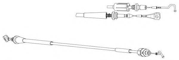 KAWE VW04195 Тросик газу