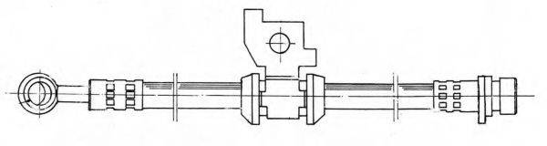 KAWE 510779 Гальмівний шланг