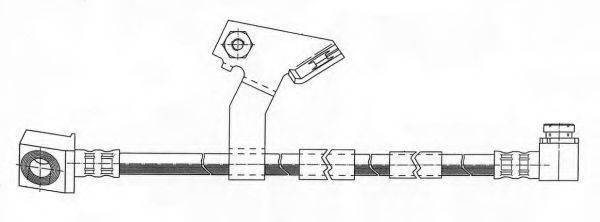 KAWE 511552 Гальмівний шланг