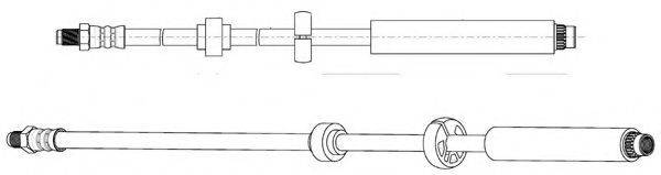 KAWE 512780 Гальмівний шланг