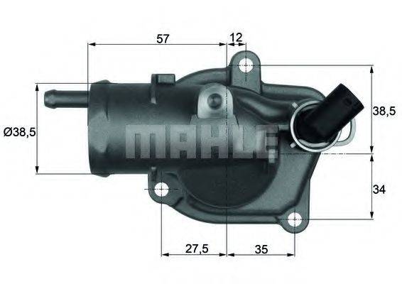 MAHLE ORIGINAL TI3192 Термостат, охолоджуюча рідина