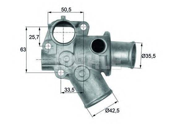 MAHLE ORIGINAL TI11280D Термостат, охолоджуюча рідина