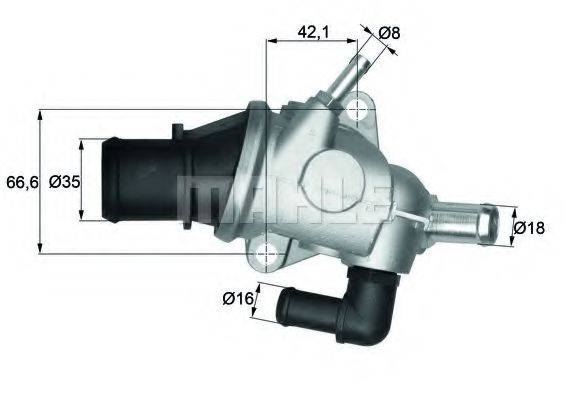 MAHLE ORIGINAL TI12588 Термостат, охолоджуюча рідина