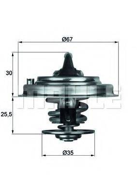 MAHLE ORIGINAL TX3092D Термостат, охолоджуюча рідина