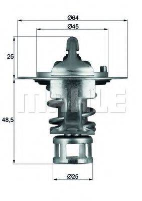 MAHLE ORIGINAL TX6582 Термостат, охолоджуюча рідина