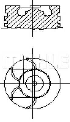 MAHLE ORIGINAL E57510 Поршень