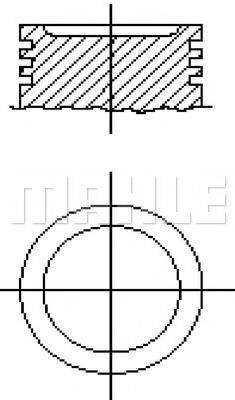 MAHLE ORIGINAL E14185 Поршень