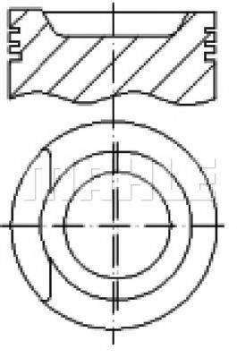 MAHLE ORIGINAL E70830 Поршень