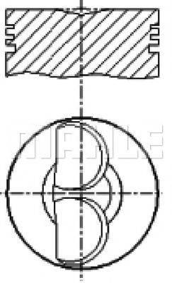 MAHLE ORIGINAL E25100 Поршень