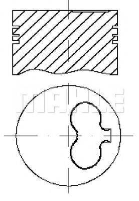 MAHLE ORIGINAL E211500 Поршень