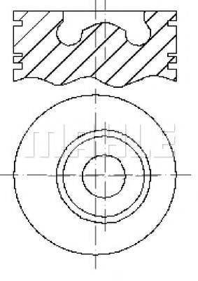 MAHLE ORIGINAL E57750 Поршень