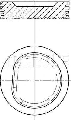 MAHLE ORIGINAL E70610 Поршень
