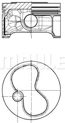 MAHLE ORIGINAL E59840 Поршень