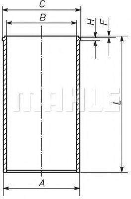 MAHLE ORIGINAL 007WV56 Гільза циліндра