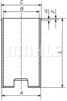 MAHLE ORIGINAL 029WV13 Гільза циліндра