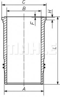 MAHLE ORIGINAL 037LW00129001 Гільза циліндра