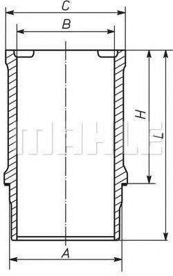 MAHLE ORIGINAL 063WN10 Гільза циліндра