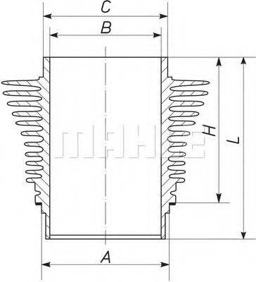 MAHLE ORIGINAL 503WR27 Гільза циліндра