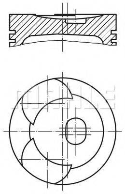 MAHLE ORIGINAL 0024700 Поршень