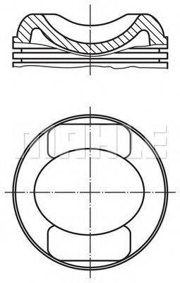 MAHLE ORIGINAL 0315400 Поршень