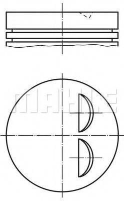 MAHLE ORIGINAL 0114600 Поршень