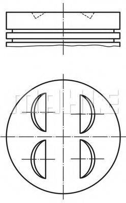 MAHLE ORIGINAL 6402400 Поршень