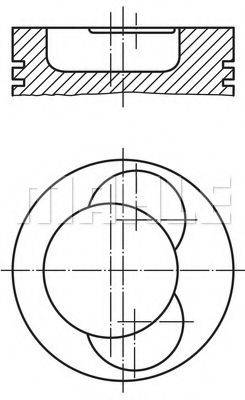 MAHLE ORIGINAL 0051000 Поршень