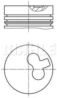 MAHLE ORIGINAL 0112900 Поршень