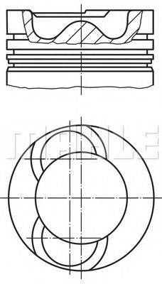 MAHLE ORIGINAL 0380400 Поршень