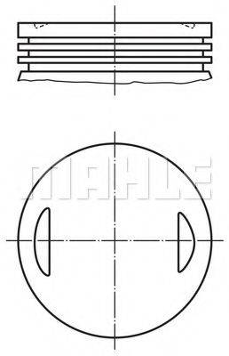 MAHLE ORIGINAL 0086600 Поршень