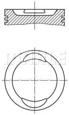 MAHLE ORIGINAL 0296300 Поршень