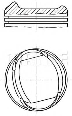 MAHLE ORIGINAL 0133800 Поршень