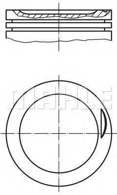 MAHLE ORIGINAL 6810400 Поршень