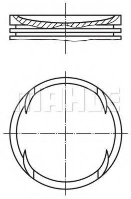 MAHLE ORIGINAL 0221000 Поршень