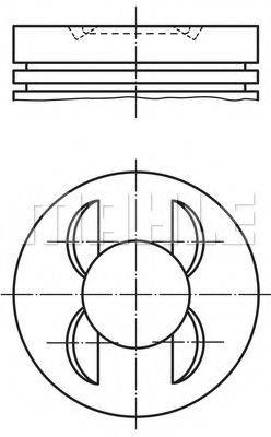 MAHLE ORIGINAL 0025100 Поршень