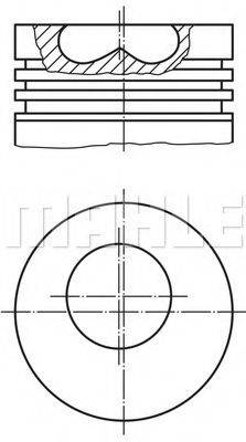 MAHLE ORIGINAL 6811700 Поршень