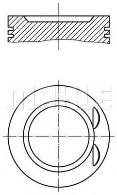 MAHLE ORIGINAL 0117300 Поршень